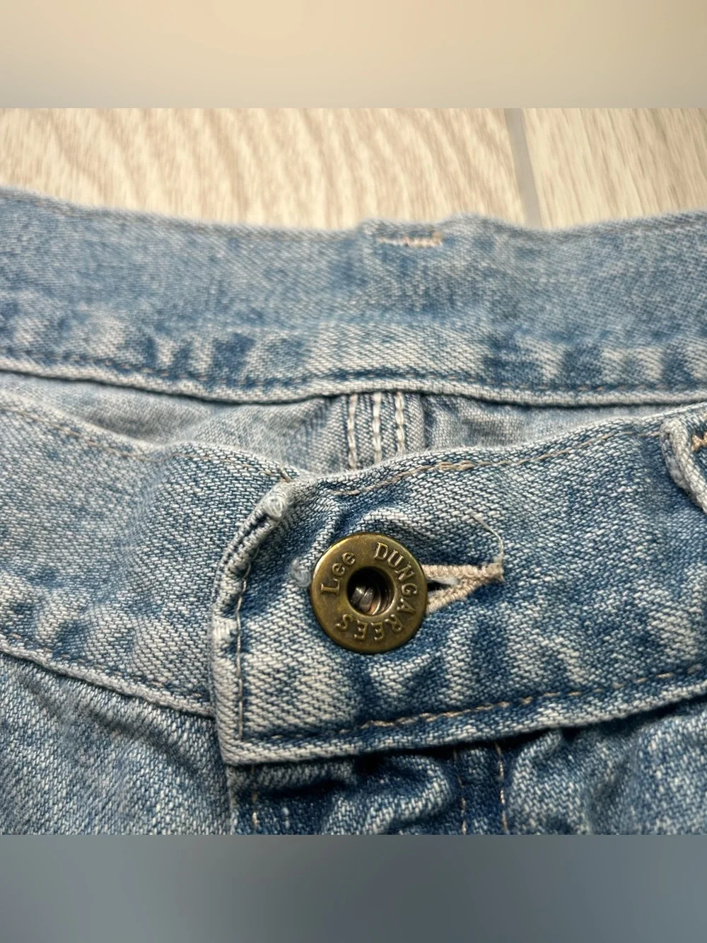 VTG 90s Lee Carpenter Shorts Men’s 34x10 Denim Dungaree Baggy Buddy Lee Approved